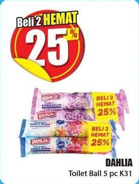 Promo Harga DAHLIA Toilet Color Ball K-31 5 pcs - Hari Hari