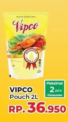 Promo Harga Vipco Minyak Goreng 2000 ml - Yogya