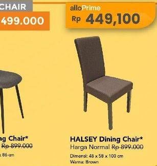 Promo Harga Halsey Dinning Chair Brown  - Carrefour