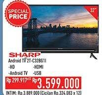 Promo Harga SHARP 2T-C32BG1 | LED TV 32 inch  - Hypermart