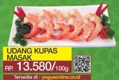 Promo Harga Udang Kupas Masak per 100 gr - Yogya