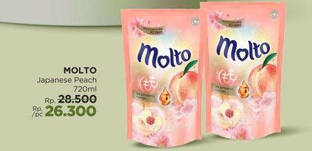 Promo Harga Molto Pewangi Japanese Peach 720 ml - LotteMart