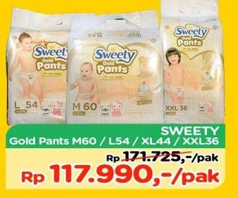 Promo Harga Sweety Gold Pants M60, L54, XL44, XXL36  - TIP TOP