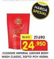 Promo Harga CUSSONS IMPERIAL LEATHER Body Wash Classic, Softly 400 ml - Superindo