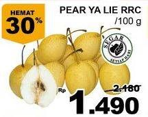 Promo Harga Pear Ya Lie RRC per 100 gr - Giant