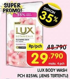 Promo Harga LUX Botanicals Body Wash 825 ml - Superindo