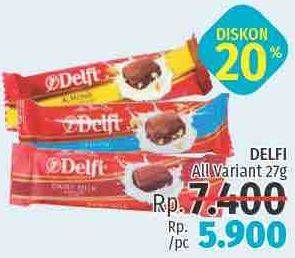 Promo Harga DELFI Chocolate All Variants 27 gr - LotteMart