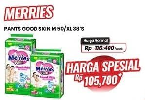 Promo Harga Merries Pants Good Skin M50, XL38 38 pcs - Carrefour