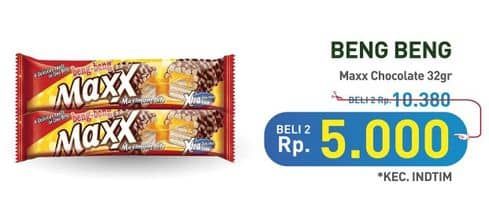 Promo Harga Beng-beng Wafer Chocolate Maxx 32 gr - Hypermart