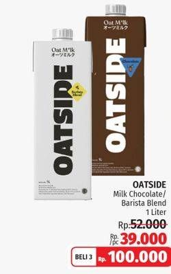 Promo Harga Oatside UHT Milk Chocolate, Barista Blend 1000 ml - LotteMart