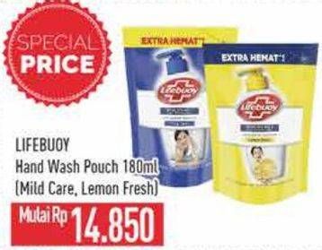 Promo Harga Lifebuoy Hand Wash Mild Care, Lemon Fresh 180 ml - Hypermart