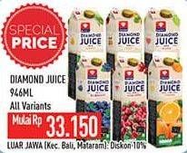 Promo Harga DIAMOND Juice All Variants 946 ml - Hypermart