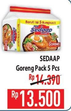 Promo Harga Sedaap Mie Goreng Original per 5 pcs 90 gr - Hypermart