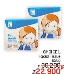 Promo Harga Choice L Facial Tissue 650 gr - LotteMart