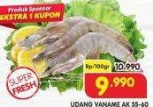 Promo Harga Udang Vanamae AK55-60 100 gr - Superindo