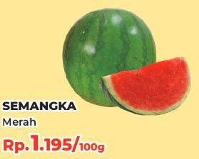 Promo Harga Semangka Merah per 100 gr - Yogya