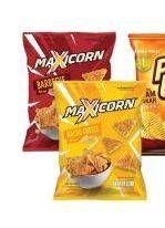 Promo Harga MAXICORN Snack Barbecue, Nacho Cheese 150 gr - Carrefour