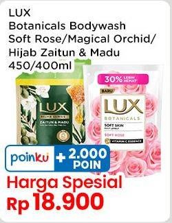 Promo Harga LUX Botanicals Body Wash Soft Rose, Magical Orchid, Hijab Series Zaitun Madu 400 ml - Indomaret