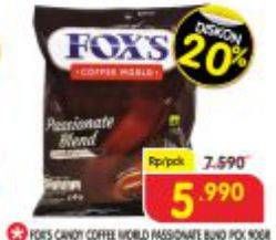 Promo Harga FOXS Crystal Candy Coffee 90 gr - Superindo