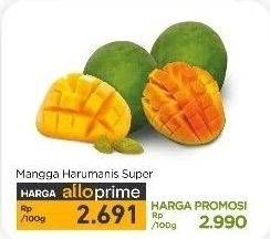 Promo Harga Mangga Harum Manis Super per 100 gr - Carrefour