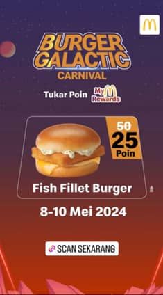 Promo Harga Burger Galactic Carnival  - McD
