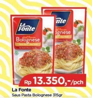 Promo Harga La Fonte Saus Pasta Bolognese 315 gr - TIP TOP