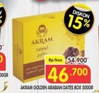 Promo Harga Akram Golden Arabian Dates 500 gr - Superindo