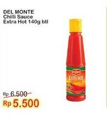 Promo Harga DEL MONTE Sauce Extra Hot Chilli 140 ml - Indomaret