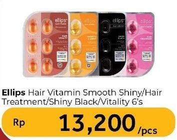 Promo Harga Ellips Hair Vitamin Moroccan Oil Smooth Shiny, Moroccan Oil Hair Treatment, Moroccan Oil Shiny Black, Moroccan Oil Hair Vitality 6 pcs - Carrefour
