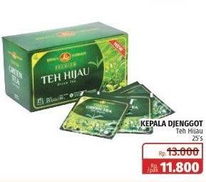 Promo Harga Kepala Djenggot Teh Celup Green Tea Premium, Green Tea Super 60 gr - Lotte Grosir