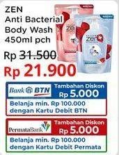 Promo Harga ZEN Anti Bacterial Body Wash 450 ml - Indomaret