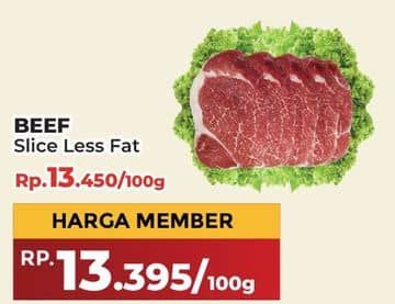 Beef Slice Less Fat