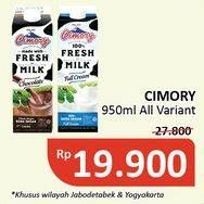 Promo Harga CIMORY Fresh Milk All Variants 950 ml - Alfamidi