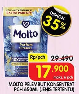 Promo Harga Molto Pewangi 650 ml - Superindo