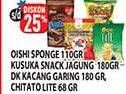 Promo Harga OISHI Sponge/KUSUKA Keripik Singkong/DUA KELINCI Kacang/CHITATO LITE Snack Potato  - Hypermart
