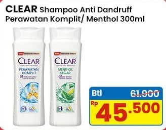 Promo Harga Clear Shampoo Complete Soft Care, Ice Cool Menthol 300 ml - Indomaret