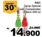 Promo Harga ABC Syrup Special Grade Coco Pandan, Melon 485 ml - Giant