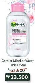 Promo Harga GARNIER Micellar Water Pink 125 ml - Indomaret