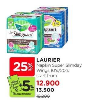 Promo Harga Laurier Super Slimguard Day 22.5 Cm 10 pcs - Watsons