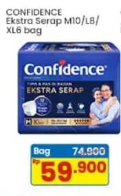 Promo Harga Confidence Adult Pants Slim & Fit Extra Absorb L8, M10, XL6 6 pcs - Indomaret