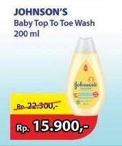 Promo Harga Johnsons Baby Wash Top To Toe 200 ml - Alfamart