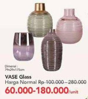 Promo Harga Vase Glass  - Carrefour