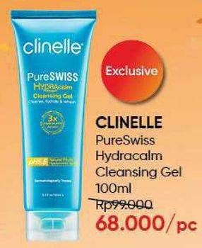 Promo Harga CLINELLE PureSwiss Hydracalm Cleansing Gel 100 ml - Guardian