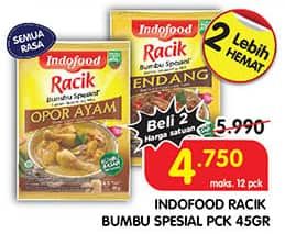 Promo Harga Indofood Bumbu Racik Special Gulai, Special Kare, Special Opor Ayam, Special Rendang, Special Soto Ayam 45 gr - Superindo