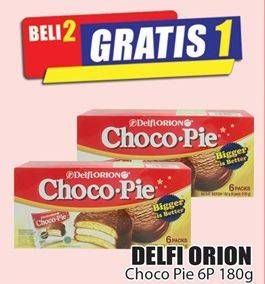 Promo Harga DELFI Orion Choco Pie 180 gr - Hari Hari
