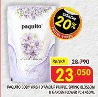 Promo Harga PAQUITO Body Wash Purple, White 450 ml - Superindo