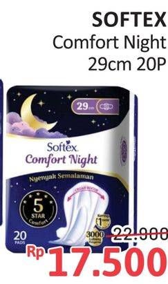 Promo Harga Softex Comfort Night Wing 29cm 20 pcs - Alfamidi
