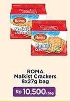 Promo Harga ROMA Malkist Crackers per 8 sachet 27 gr - Indomaret