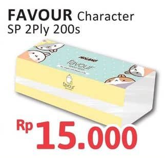 Promo Harga Favour Character Facial Tissue Gentle Touch 200 sheet - Alfamidi