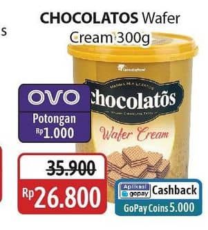 Promo Harga Hollanda Chocolatos Wafer 300 gr - Alfamidi